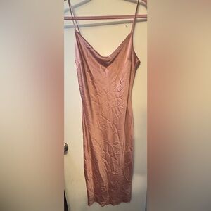 Express Elegant Pink spaghetti strap Slip Dress size medium